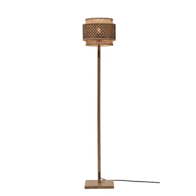 Produktbild von GOOD&MOJO - Stehleuchte Bhutan - Bambus/Schwarz - Ø25x130cm für Wohnzimmer, Schlafzimmer