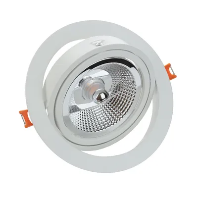 Produktbild von Spectrum Einbauleuchte MDD MAXI Weiß rund Ø17cm schwenkbar für 1 x AR111 GU10 Leuchtmittel