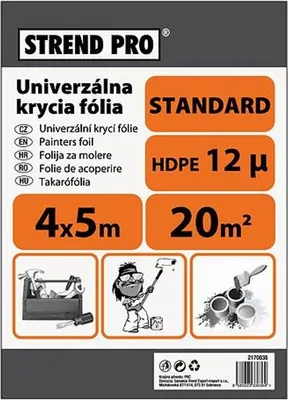 Produktbild von Abdeckfolie Strend Pro Standard, Maler-, 4x5 m, 12µ, Abdeckfolie