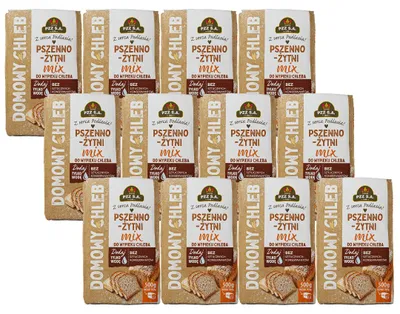 Produktbild von PZZ Brotbackmischung Weizen-Roggen 500 g x 12