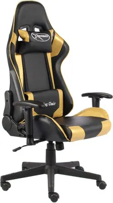 Produktbild von Gaming-Stuhl Drehbar Golden PVC