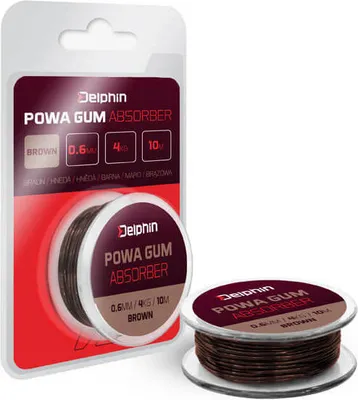 Produktbild von Delphin Powa Gum Absorber Feeder Braun 1,20mm 10kg 5m
