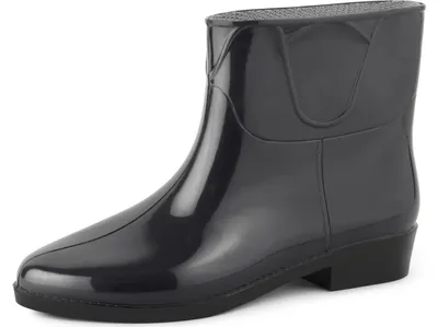 Produktbild von Ladeheid Damen Kurze Gummistiefel LAZT201801 (Schwarz/Schwarz, 41 EU)