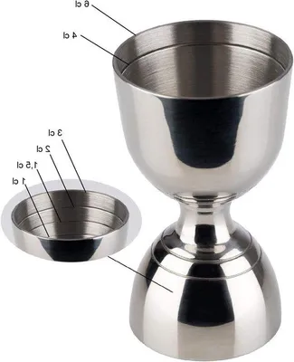 Produktbild von Famanu Barmaß 3 cl / 6 cl - Professionelle Jigger für Cocktails