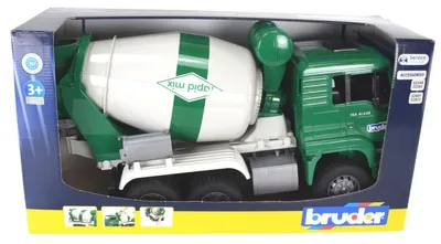 Produktbild von BRUDER MAN TGA Betonmischer, Betonmischer-LKW, 3 Jahr(e), Acrylnitril-Butadien-Styrol (ABS), Grün, Weiß