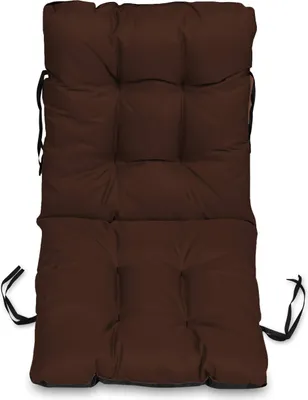 Produktbild von Stuhlkissen Sitzkissen und Rückenkissen für Stühle - 48x96 cm - Outdoor und Indoor - braun