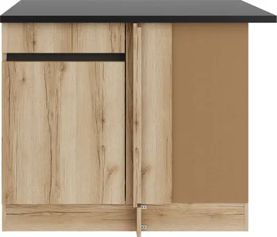 Produktbild von Optifit Eckunterschrank Kaya290 BxTxH 100 x 60 x 88 cm wildeiche strukturiert matt zerlegt Anschlag reversibel KLKA UE10