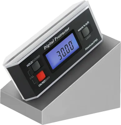 Obrázok produktu pre Digitálny uhlomer 0-360°, magnetický, LCD displej, pre drevoobrábanie