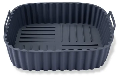 Produktbild von Fackelmann Silikonform für Heißluftfritteuse 21 cm eckig  Perfekt für knusprige Ergebnisse ohne Anhaften