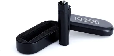 Produktbild von Feuerzeug Clipper Metall ganz schwarz