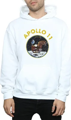 Produktbild von NASA - "Classic Apollo 11" Kapuzenpullover für Herren BI2197 (3XL) (Weiß)