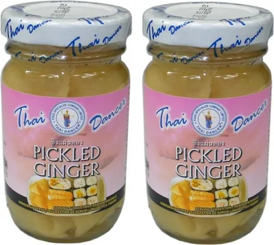 Produktbild von 2er-Pack Thai Dancer Sushi Ingwer (2x 100g/ 50g ATG) | Eingelegter Ingwer | Pickled Ginger