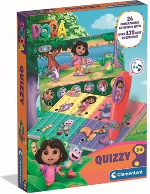 Obrázok produktu pre Quizzy Dora l'Exploratrice vzdelávacia hračka, interaktívna vzdelávacia hračka od 3 rokov, pedagogická hra s zvukovými efektmi