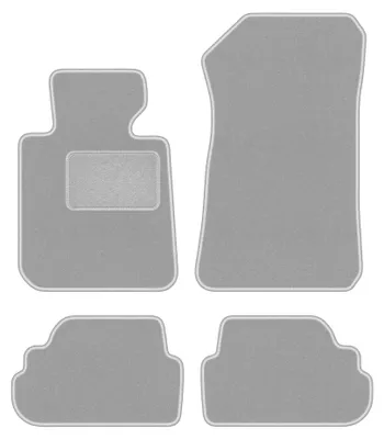 Produktbild von Velours-Fußmatten für BMW 1 E81 2007-2012 (Schrägheck) – 4-tlg, Grau, passgenau – Wielganizator OSLO