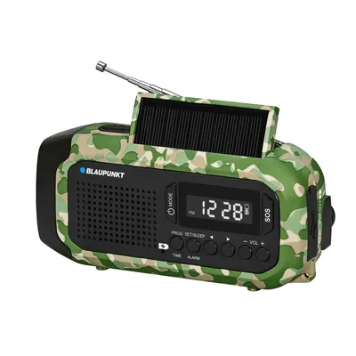 Produktbild von FM-Notfunkgerät von Blaupunkt LED-Taschenlampe Leselampe dreifaches Ladesystem SOS-Alarm,ER20GC
