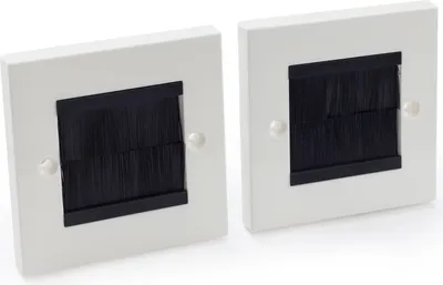 Produktbild von Novaato 2x Unterputzdosen Abdeckungen - Elegante Kabeldurchführung und Abdeck Blenden Verdecken Unschöne Löcher in der Wand