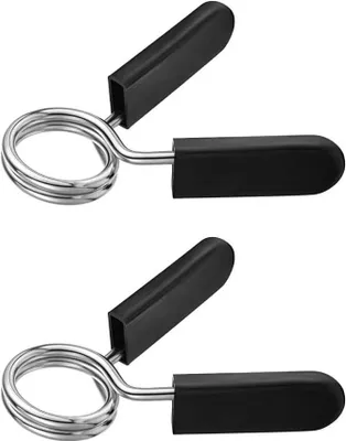 Produktbild von Federverschlüsse – 1 Paar Hantelverschlüsse, Federclip für Hantelverschlüsse, Federverschluss für Hanteln, Übung, Gewichtheben, Hantelbefestigung (28 mm)
