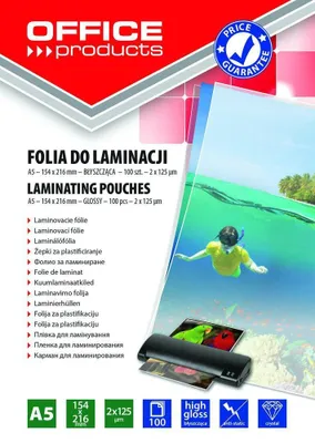 Immagine prodotto di Folia do laminowania A5 2 x 125 mikronów