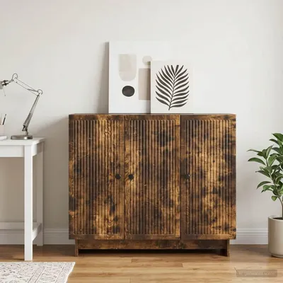 Obrázok produktu pre vidaXL Komoda z údeného dubu 89 x 34,5 x 80 cm Drevený materiál