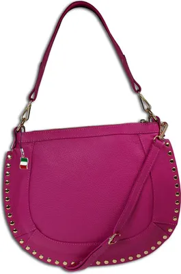 Immagine prodotto di Florence borsa a spalla da donna con borchie in vera pelle rosa OTM105P