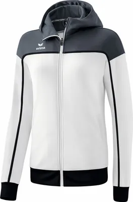 Produktbild von Erima Change By Erima Trainingsjacke mit Kapuze Weiß/Schiefergrau/Schwarz - 38