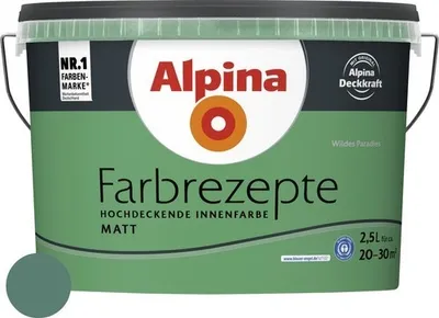 Produktbild von Alpina Wandfarbe Farbrezepte Wildes Paradies 2,5 l