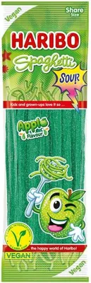 Produktbild von Haribo Spaghetti Apple sour vegan 200g