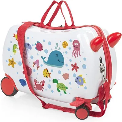 Produktbild von Famanu Kinderkoffer Ride On - Blau