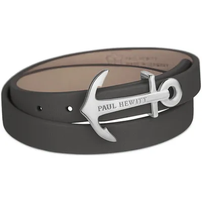 Produktbild von Paul Hewitt Wickelarmband North Bound silber/ grau 37,5 PH-WB-S-13S