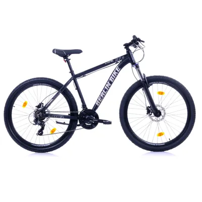 Produktbild von BERLIN BIKE Mountainbike MTB1: 27,5 Zoll und 46 cm Rahmenhöhe, Hydraulische Scheibenbremsen & Shimano-Set, Schwarz-Silber