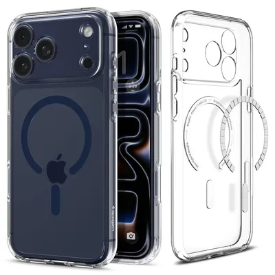 Obrázok produktu pre Spigen Ultra Hybrid (Mag Fit), Ochranný obal, Apple, iPhone 17 Pro, 16 cm (6.3"), Tmavo modrá, Priehľadná