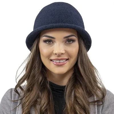 Imagen del producto de Sombrero para mujer Vivisence, modelo 7044, color azul oscuro, talla única