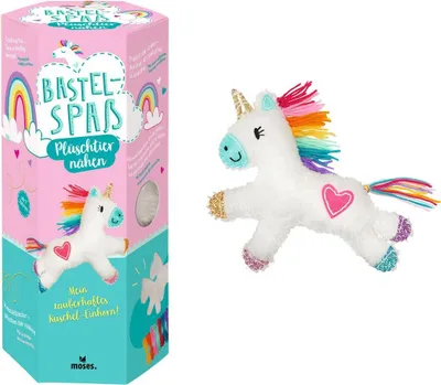 Produktbild von moses. Bastelspaß - Plüschtier nähen - Einhorn