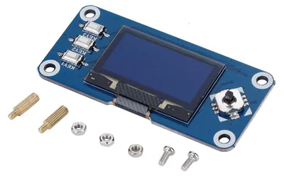 Image de Écran OLED, écran compact HAT Portable, sûr, professionnel, simple, pratique, écologique pour atelier de réparation Raspberry Pi 2B