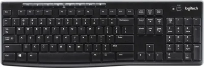 Image de Logitech Wireless Keyboard K270 clavier RF sans fil QWERTZ Allemand Noir