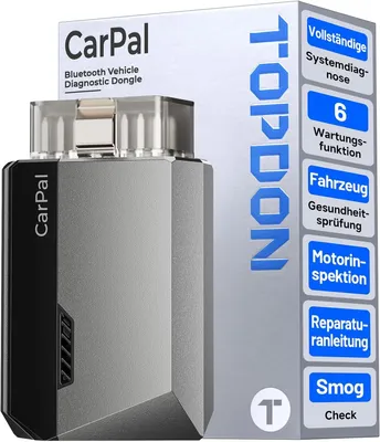 Produktbild von TOPDON CARPAL-A OBD2 Diagnosewerkzeug Alle Fahrzeuge, Bluetooth OBDII-System, 6 Services Reset, Autovin, Smog-Check, Reparaturhandbuch, Motorprüfung