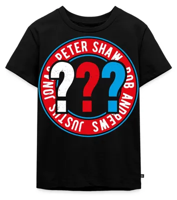 Produktbild von Spreadshirt Die Drei Fragezeichen Kids Logo Kreis Kinder Premium T-Shirt, 134/140 (8 Jahre), Schwarz