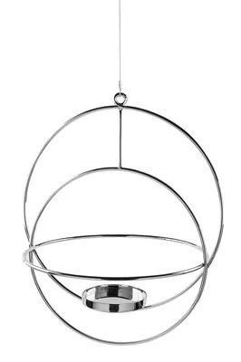 Produktbild von Fink LUA, Teelichthalter, Aluminium, vernickelt, silberfarben, L. 44 cm, B. 37 cm, H. 54 cm Höhe: 53.50 cm Breite: 37.00 cm Tiefe: 44.00cm  158628