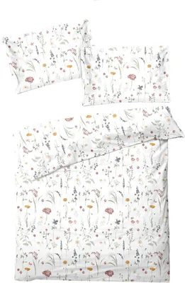 Produktbild von Traumschlaf Biber Bettwäsche Glennallen bunt 160x210 cm + 65x100 cm