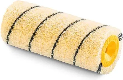 Zdjęcie produktu dla Rolka z poliestru w kolorze czarno-żółtym, 25 cm, średnica 48 mm