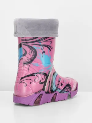 Produktbild von Ladeheid Gummistiefel, Violett, Größe 35/36, gefüttert, für Kinder, aus Gummi
