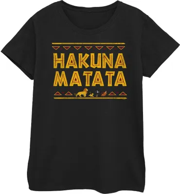 Produktbild von Disney - "The Lion King Hakuna Matata" T-Shirt für Damen BI48159 (XXL) (Schwarz)