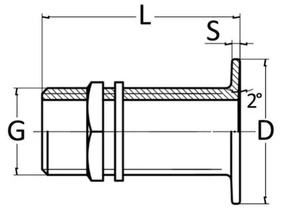 Produktbild von Durchgangsventil verchromt Messing 2" - Osculati 17.324.16