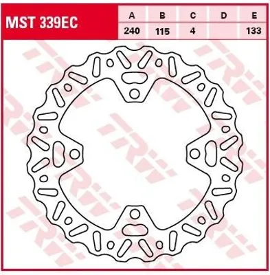 Produktbild von TRW Bremsscheibe Offroad starr MST339EC RM-Z250  KX250F KX250