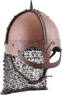 Produktbild von Der Gjermundbu Helm mit vernieteter Brünne, 2 mm Stahl : L Größe: L