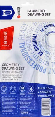 Produktbild von MemoBe Geometrisches Zeichenset 20 cm Pratel