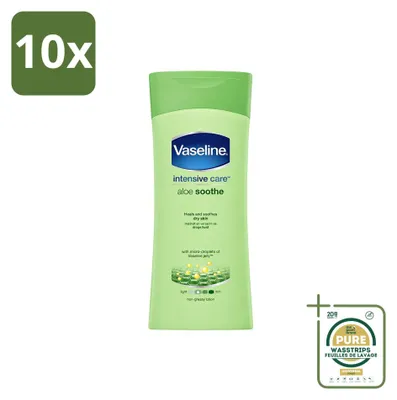Produktbild von 10 x Vaseline Aloe Soothe Bodylotion - 200 ml - Vorratspackung - 10 Stücke