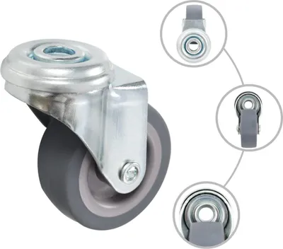 Produktbild von vidaXL Lenkrollen mit Bolzenloch 4 Stk. 50 mm