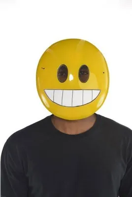 Produktbild von Amscan Emoji-Maske, Smiley, Gelb, Einheitsgröße