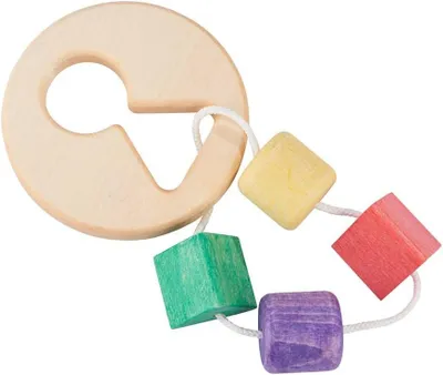 Produktbild von nic Holz Fädelspiel Lernspielzeug für Kleinkinder und Vorschulkinder